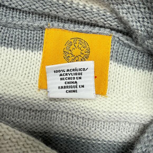 Ruby Rd. Petite Turtle neck Mid-Sleeve Sweater Women's‎ Size PL Gray White Knit - Picture 9 of 10